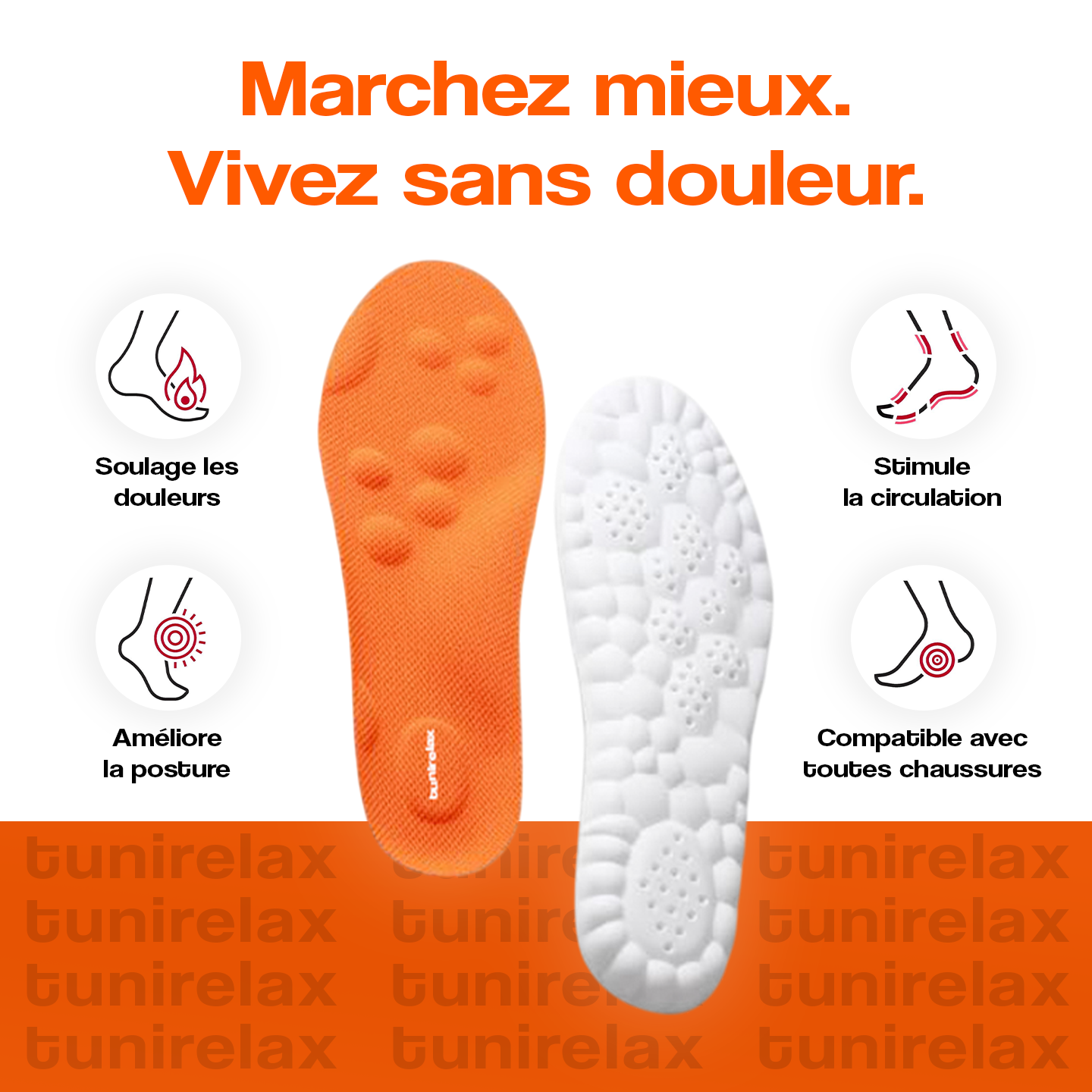 Tunirelax™ Semelles De Massages 4D